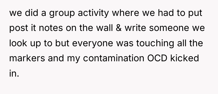 we did a group activity where we had to put...