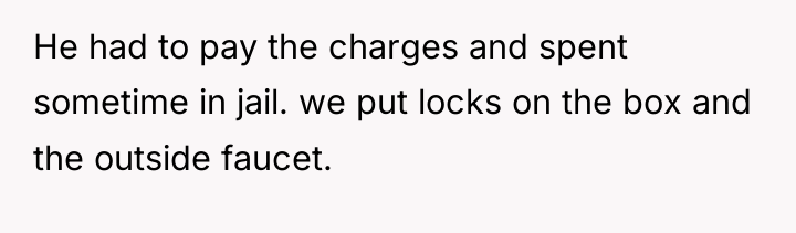 He had to pay the charges and spent sometime in...