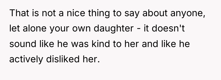 That is not a nice thing to say about anyone,...