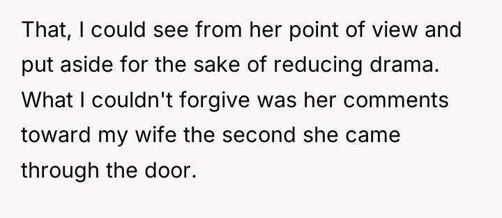 That, I could see from her point of view and...