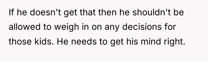 If he doesn't get that then he shouldn't be allowed...