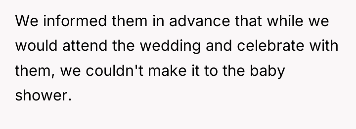 We informed them in advance that while we would attend...
