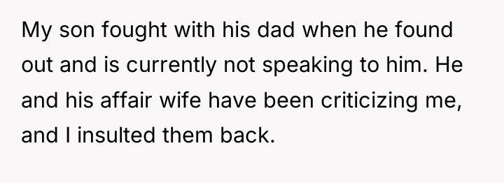 My son fought with his dad when he found out...