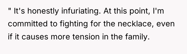 " It's honestly infuriating. At this point, I'm committed to...