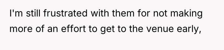 I'm still frustrated with them for not making more of...