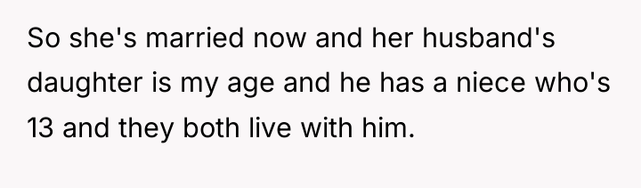 So she's married now and her husband's daughter is my...