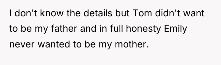 I don't know the details but Tom didn't want to...