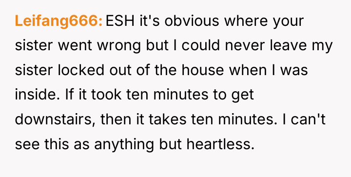 Leifang666 ESH it's obvious where your sister went wrong but...
