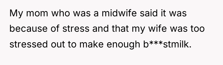 My mom who was a midwife said it was because...