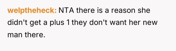 welptheheck NTA there is a reason she didn't get a...