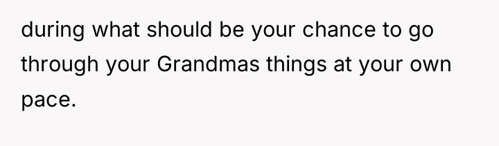 during what should be your chance to go through your...