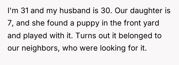 I'm 31 and my husband is 30. Our daughter is...