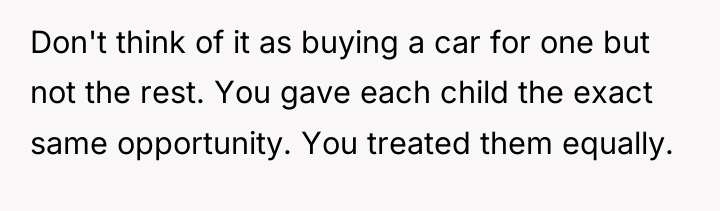 Don't think of it as buying a car for one...