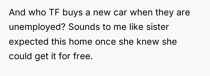 And who TF buys a new car when they are...