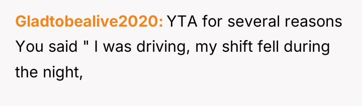 Gladtobealive2020 YTA for several reasons You said " I was...