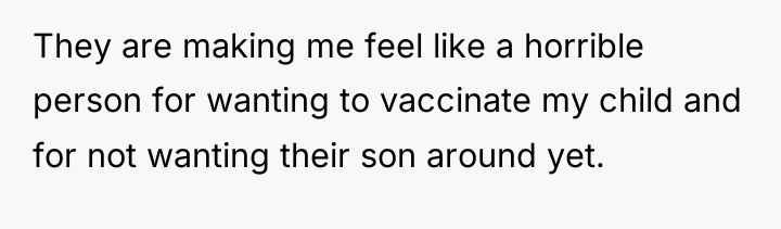 They are making me feel like a horrible person for...