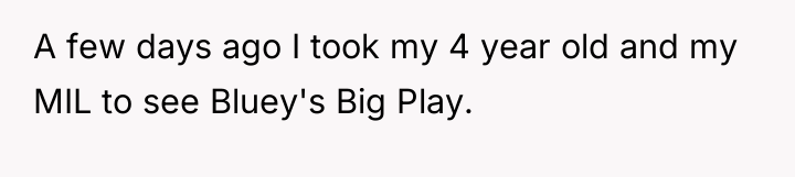 A few days ago I took my 4 year old...
