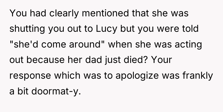 You had clearly mentioned that she was shutting you out...