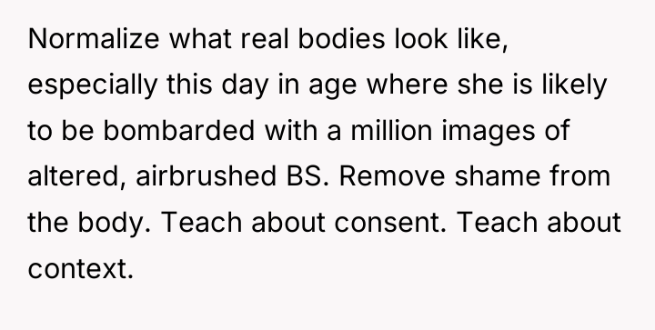 Normalize what real bodies look like, especially this day in...