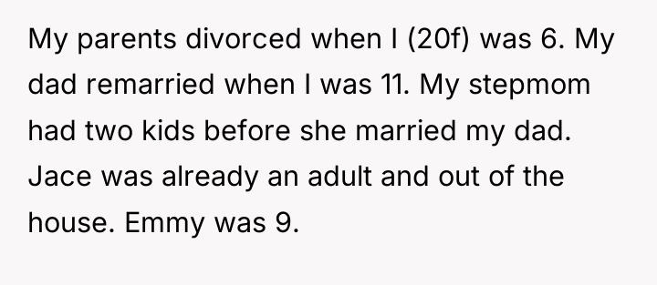 My parents divorced when I (20f) was 6. My dad...