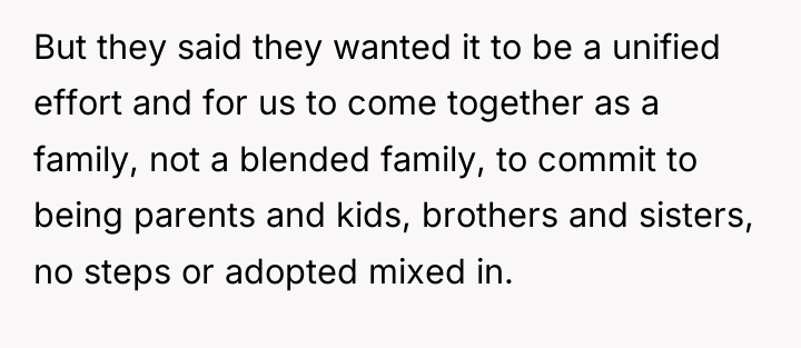 But they said they wanted it to be a unified...