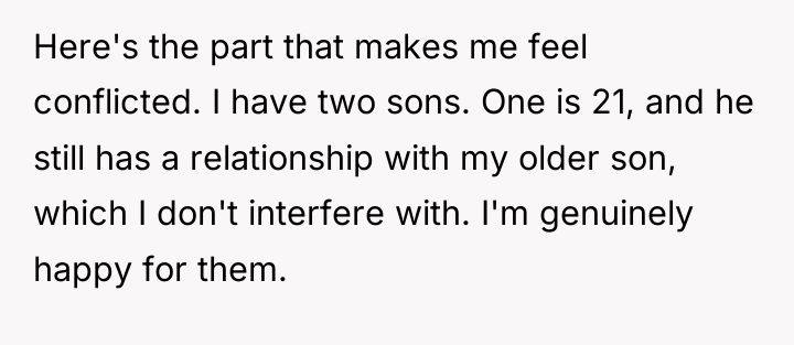 Here's the part that makes me feel conflicted. I have...