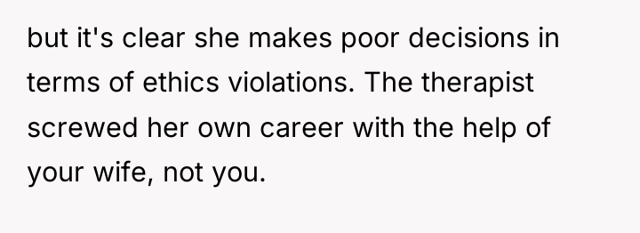 but it's clear she makes poor decisions in terms of...