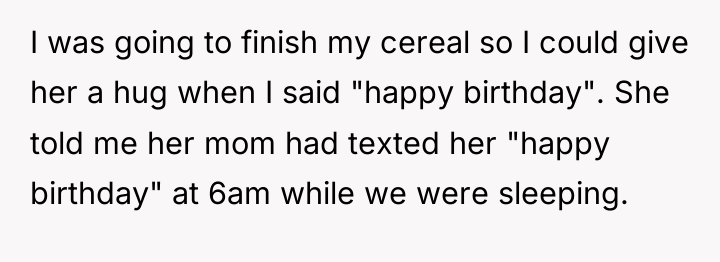 I was going to finish my cereal so I could...