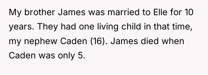 My brother James was married to Elle for 10 years....