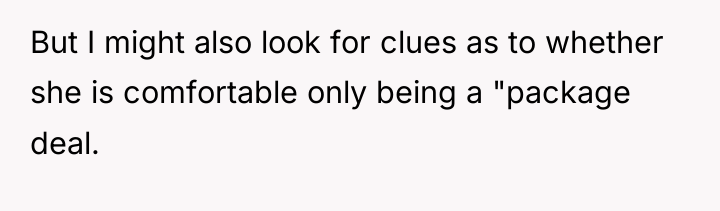 But I might also look for clues as to whether...