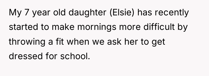 My 7 year old daughter (Elsie) has recently started to...