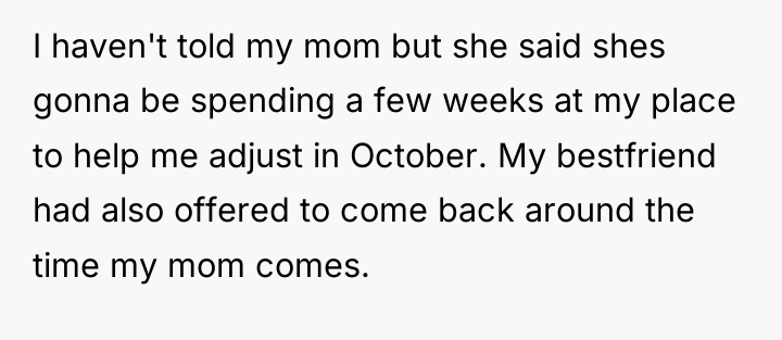 I haven't told my mom but she said shes gonna...