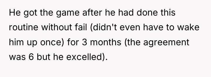 He got the game after he had done this routine...