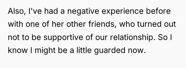 Also, I've had a negative experience before with one of...