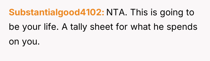 Substantialgood4102 NTA. This is going to be your life. A...