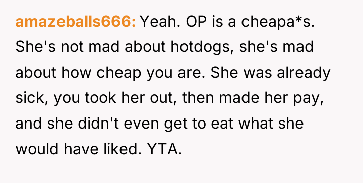amazeballs666 Yeah. OP is a cheapa*s. She's not mad about...