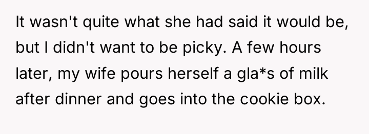 It wasn't quite what she had said it would be,...