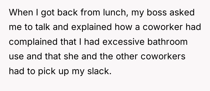 When I got back from lunch, my boss asked me...