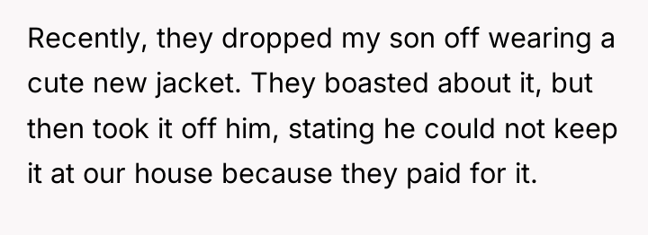 Recently, they dropped my son off wearing a cute new...