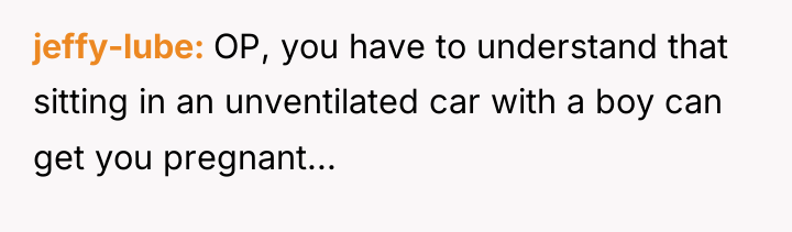 jeffy-lube OP, you have to understand that sitting in an...