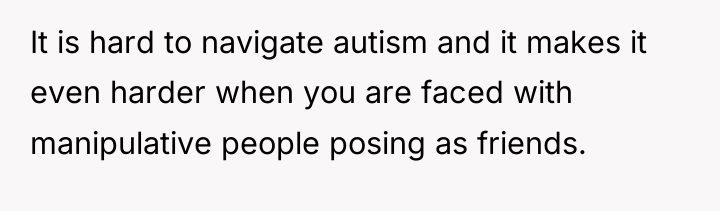It is hard to navigate autism and it makes it...