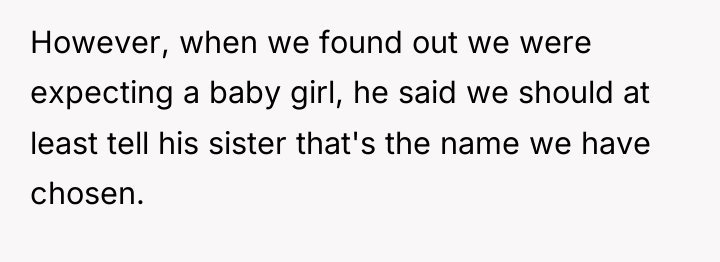 However, when we found out we were expecting a baby...
