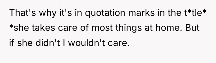 That's why it's in quotation marks in the t*tle* *she...