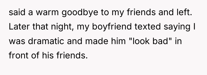 said a warm goodbye to my friends and left. Later...