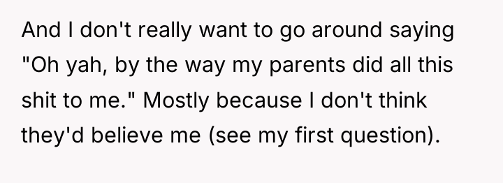 And I don't really want to go around saying "Oh...