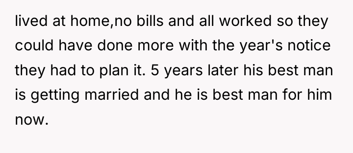 lived at home,no bills and all worked so they could...