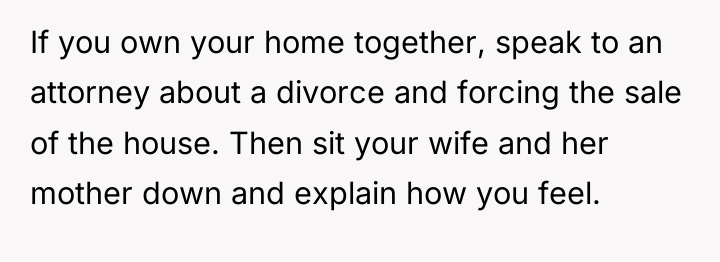 If you own your home together, speak to an attorney...