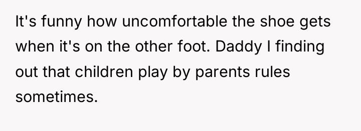 It's funny how uncomfortable the shoe gets when it's on...