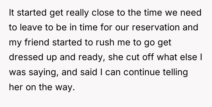 It started get really close to the time we need...