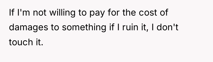 If I'm not willing to pay for the cost of...